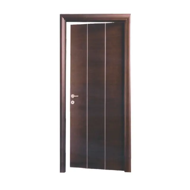 Θωρακισμένη Πόρτα Wenge με inox ΚΠ 105 3