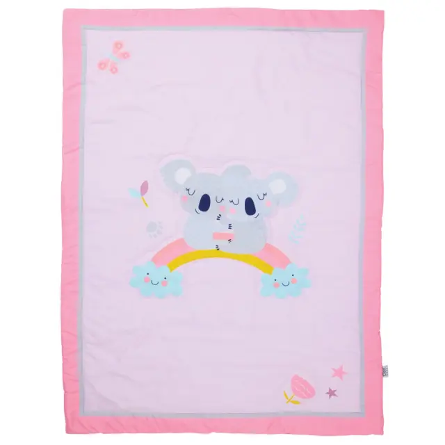 Κουβερλί Κούνιας 110x150 Fun Das Home 4934 Pink-Grey 100% Microfiber
