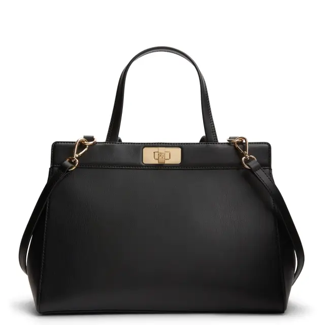 Γυναικεία Τσάντα Χειρός Ώμου Tommy Hilfiger AW0AW18729-BDS Μαύρη Μαύρο - One Size