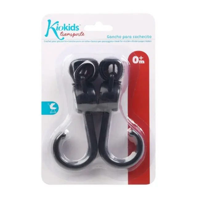 Kiokids: Γάντζος Καροτσιού 2τμχ Περιστροφή 360° 2