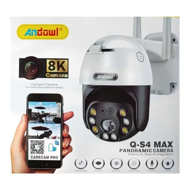 Andowl Q-S4 Max IP Κάμερα Παρακολούθησης Wi-Fi 3MP Full HD+ Αδιάβροχη με Μικρόφωνο - Panoramic Camera 75522
