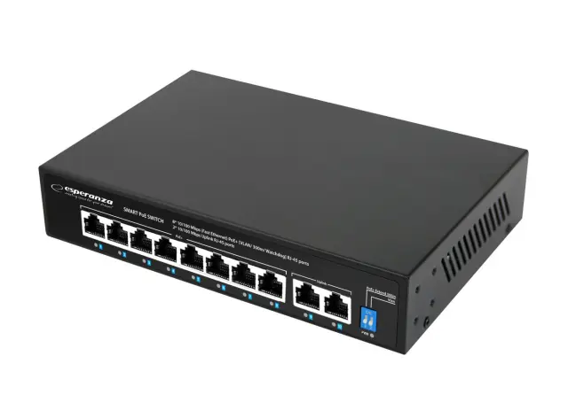 Esperanza ENS106 10-port Poe Switch 10-100 96W