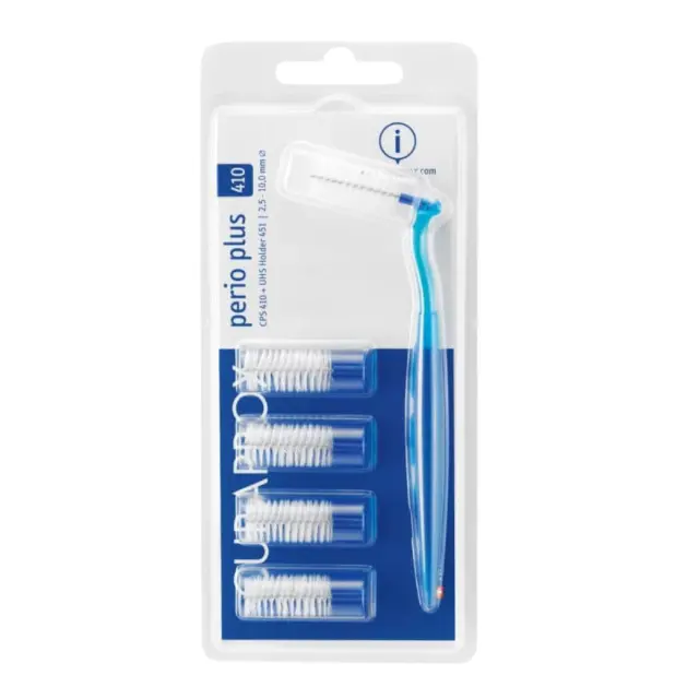 Curaprox Perio Plus Ανταλλακτικά για Μεσοδόντια Βουρτσάκια με Λαβή 2.5mm Μπλε 5τμχ