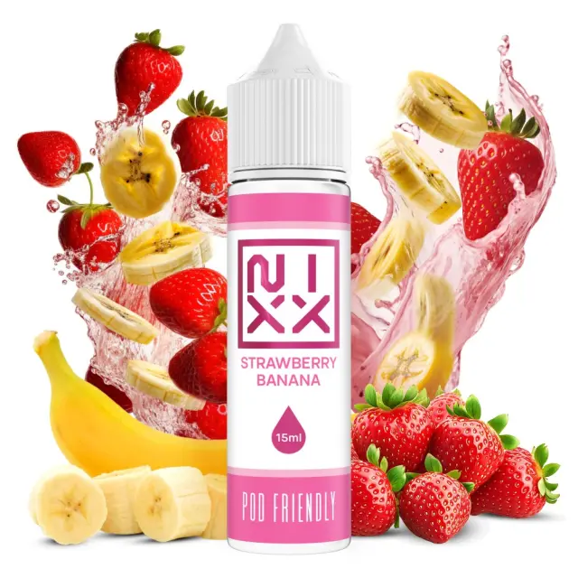 Strawberry Banana 15ml (60ml) - NIXX Flavorshots