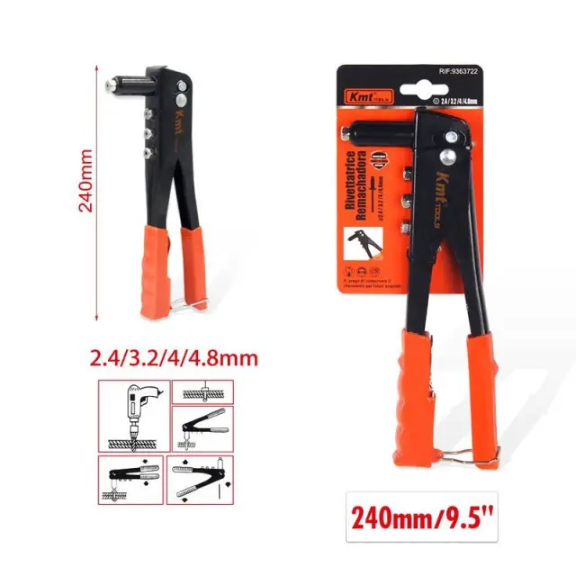 KMT Πριτσιναδόρος με 4 Μύτες 2.4/3.2/4/4.8mm - Riveter 9363722