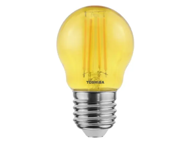 Toshiba LED Filament Color Yellow G45 E27 4.5W (DELS-FGY44P5Y7AF11) 2