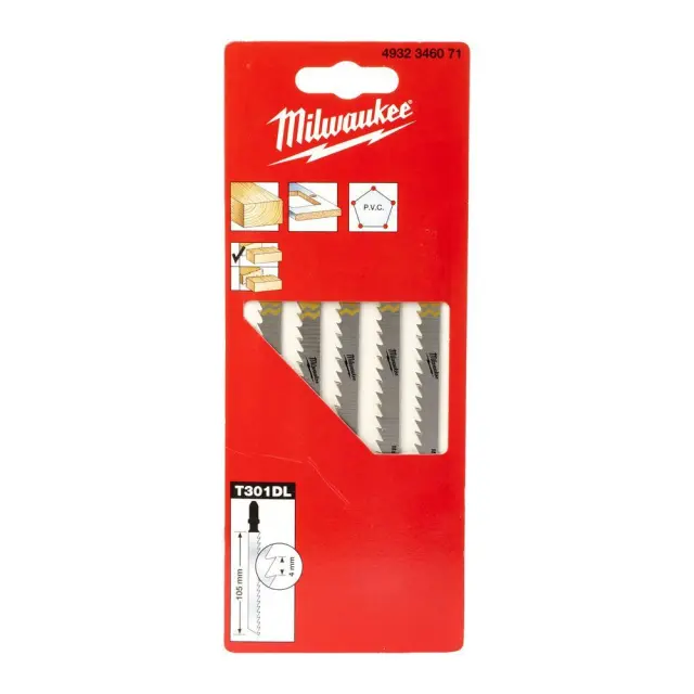 Milwaukee 4932346071 - ΛΑΜΕΣ ΣΕΓΑΣ 105x4/T301DL Set 5τμχ MW 3