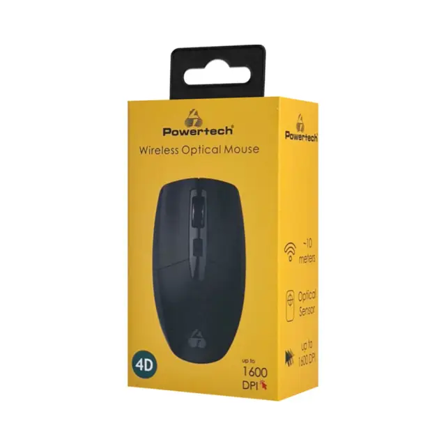 Ασύρματο Ποντίκι Powertech PT-1294 Wireless Optical Mouse Μαύρο 2