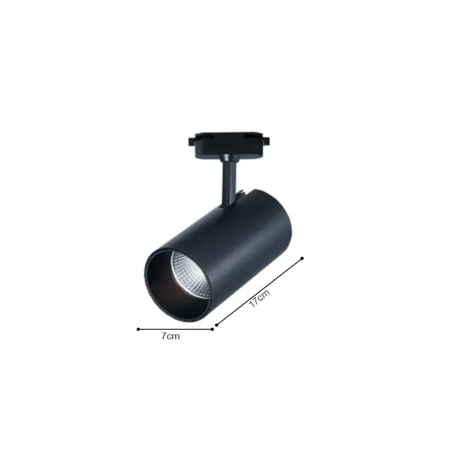 InLight Σποτ 10W μονοφασικής ράγας σε μαύρο χρώμα (T1-05400-Black) 2