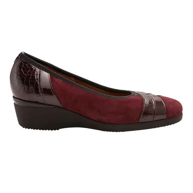 Soffice Sogno Μπαλαρίνες Γυναικείο δέρμα Nubuck/δέρμα λουστρίνι Κόκκινο ASS/7021 VINO