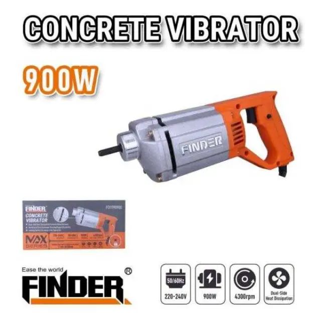 Ηλεκτρικός δονητής μπετού - 900W - Finder - 198629 2