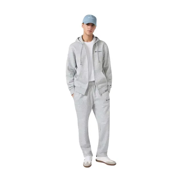 Champion Men's Straight Hem Fleece Icons Sweatpants Γκρι 221801-EM021 (Champion) 3