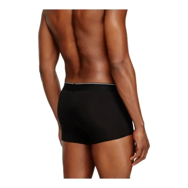 Diesel Ανδρικό Boxer Plain Logo Damien - Τριπλό Πακέτο, Χρώμα Μαύρο-Ροζ - XL 3