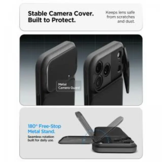 Θήκη Spigen Optik Armor Magsafe για Apple iPhone 17 Pro Max iPhone 18 Pro Max Μαύρη 2