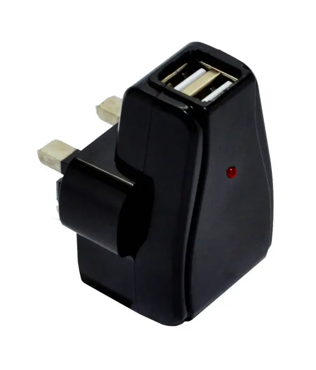 Φορτιστής Ταξιδίου Ancus Dual USB 5V 1000 mAh για Αγγλική Πρίζα (3-Pin) 2