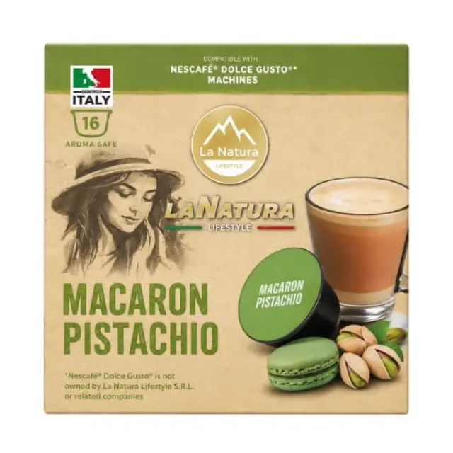 La Natura Lifestyle Pistachio Macaron 16 τμχ | Dolce Gusto