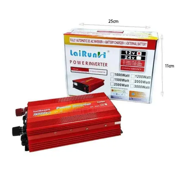 LaiRunH Inverter Αυτοκινήτου 500W 12V – Power Inverter 163130