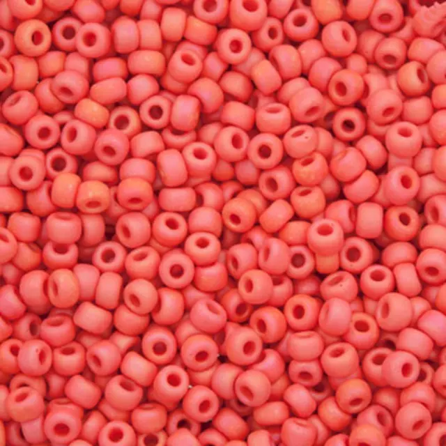 Χάντρα Miyuki Round Rocailles 8/0 - 407FR - Matte Opaque Vermillion Red AB ~25gr