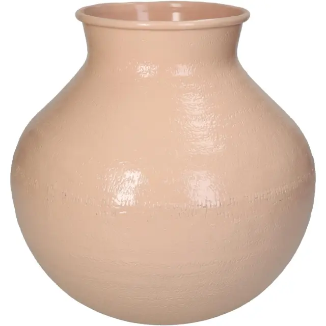 Βάζο Ροδακινί Αλουμίνιο 23x23x23cm