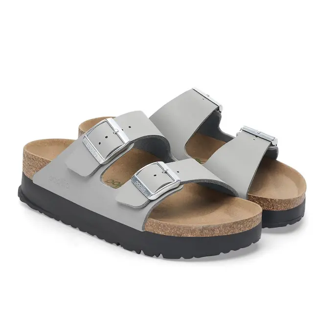 Γυναικείες Ανατομικές Παντόφλες Birkenstock Arizona Pap Platform 1028439 Γκρι Narrow Fit Γκρι - 37 2