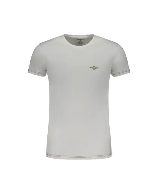 Aeronautica Militare - Ανδρική Κοντομάνικη Φανέλα SCOTI003J508-73009 Λευκό 3