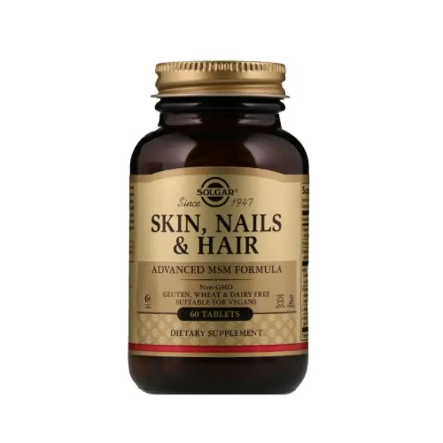 Solgar Skin, Nails and Hair Formula Φόρμουλα Πλούσια σε Βιταμίνες, Αμινοξέα & Μέταλλα για την Υγεία των Μαλλιών, του Δέρματος & των Νυχιών, 60 ταμπλέτες 2