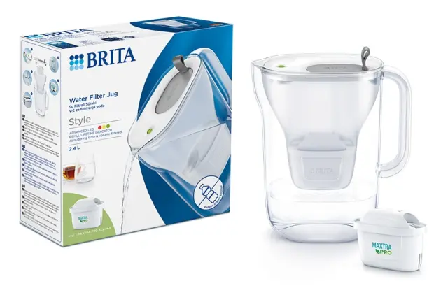 BRITA STYLE LED 4W Grey 2,4Lt με φίλτρο MAXTRA PRO ALL-IN-1