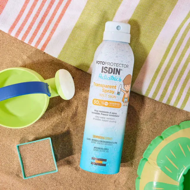 Isdin Fotoprotector Pediatrics Transparent Spray Wet Skin SPF50 Αντηλιακό Σπρέι για Παιδιά 250ml 2