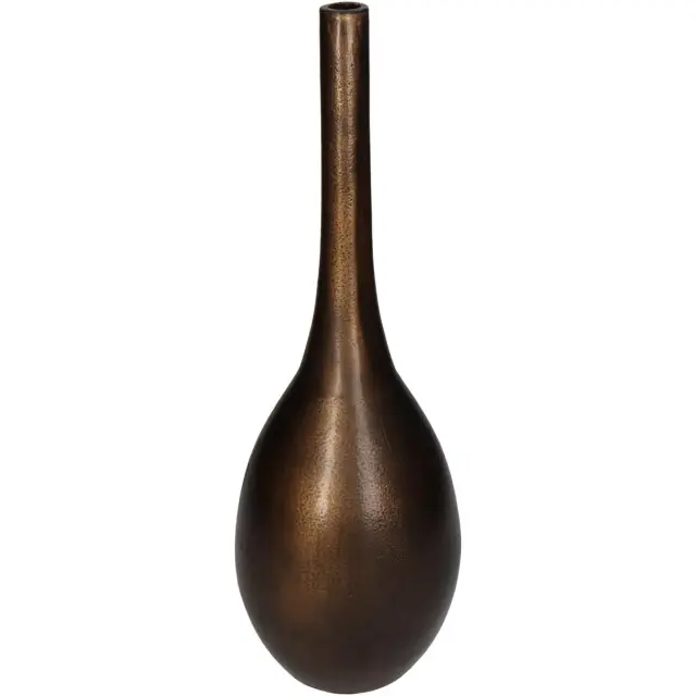 Βάζο Μπρονζέ Αλουμίνιο 15x15x45cm
