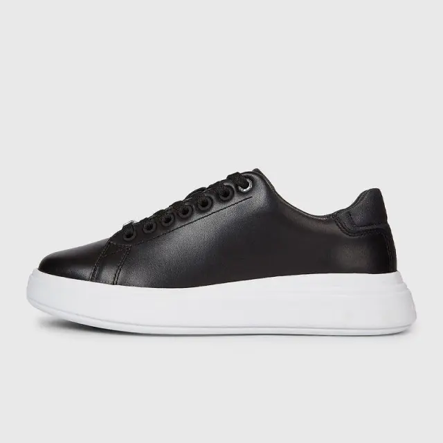 Calvin Klein - Γυναικεία Sneakers Raised Cupsole Lace Up HW0HW01668-BEH Μαύρο - 39 2