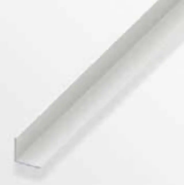 Προφίλ Γωνιακό Πλαστικό Ισόπλευρο PVC Λευκό 20x20x1.5mm (16142)