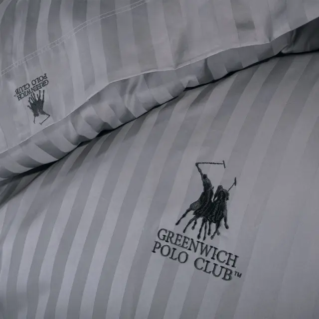 Σετ Σεντόνια 270Χ280 King Size Χωρίς Λάστιχο Cotton Premium Greenwich Polo Club 2152 Ανθρακί 3