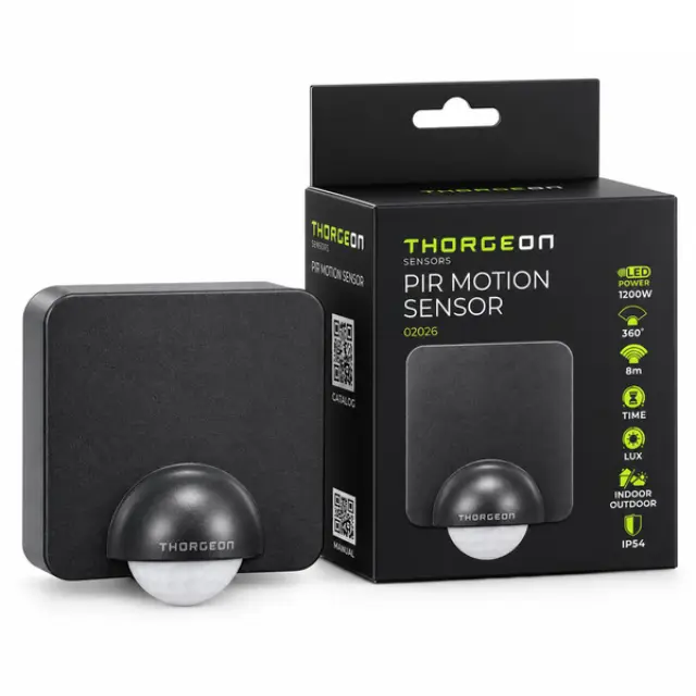 PIR Motion Sensor 8m 1200W IP54 Anthracite