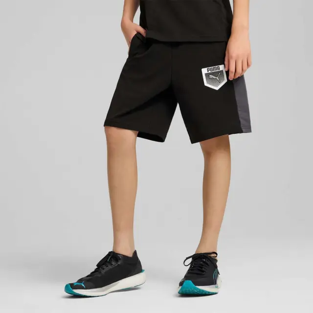Puma Boy's Active Sports Graphic Sweat Shorts. Μαύρο 685181-01 (Puma)