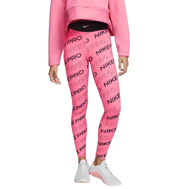 Nike Pro Printed Tight (CJ3584-679) - Φούξια - XS