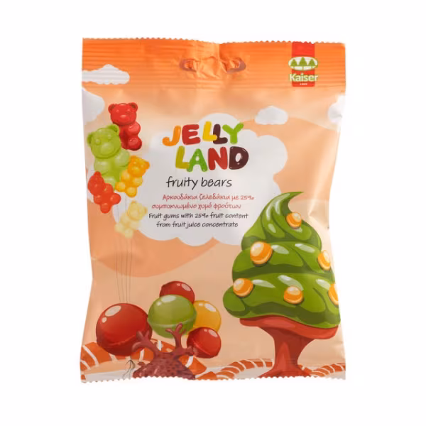 Kaiser 1889 Ζελεδάκια Jelly Land με Γεύση Λεμόνι / Passionfruit / Πορτοκάλι / Βατόμουρο / Ανανάς / Κεράσι 100gr