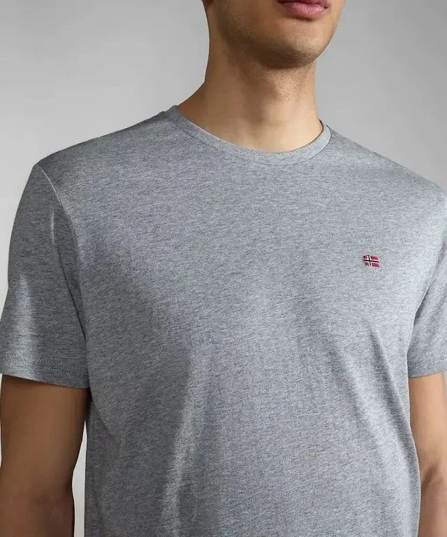 Napapijri - Ανδρικό T-shirt Salis Ss Sum Regular Fit NP0A4H8D-160 Γκρι - S 3