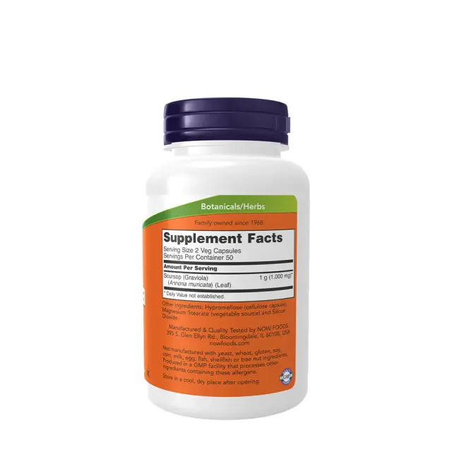 Now Foods Graviola 100 κάψουλες 2