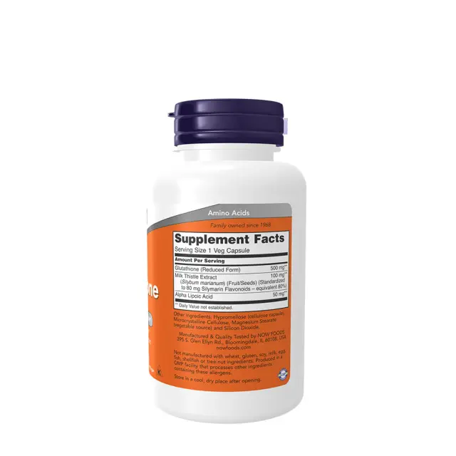 Now Foods Glutathione 500mg 60 Κάψουλες 2