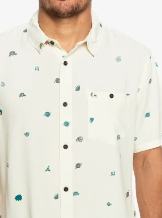 QUIKSILVER MINIMARK SS ΠΟΥΚΑΜΙΣΟ ΑΝΔΡΙΚΟ - WDW6 WHITE 3