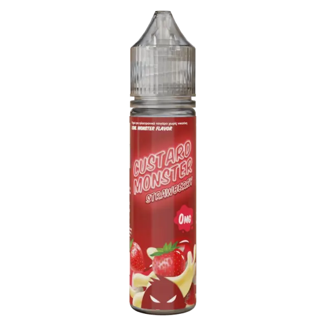 Strawberry Custard 15ml (60ml) - Monster Vape Flavorshots
