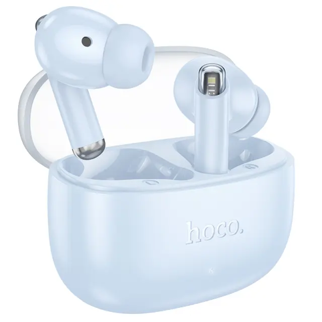 Wireless Hands Free Hoco EQ12 Rima TWS V5.3 350mAh 7 Ώρες Λειτουργίας με Πλήκτρο Ελέγχου και Συμβατό με Siri Μπλε