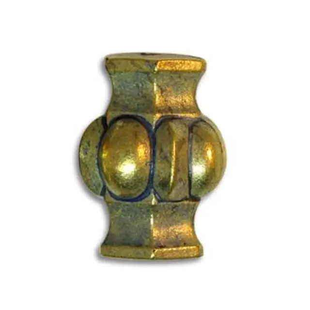 Επιμεταλλωμένη Χάντρα Fancy Tube 18x13mm - 4τεμ