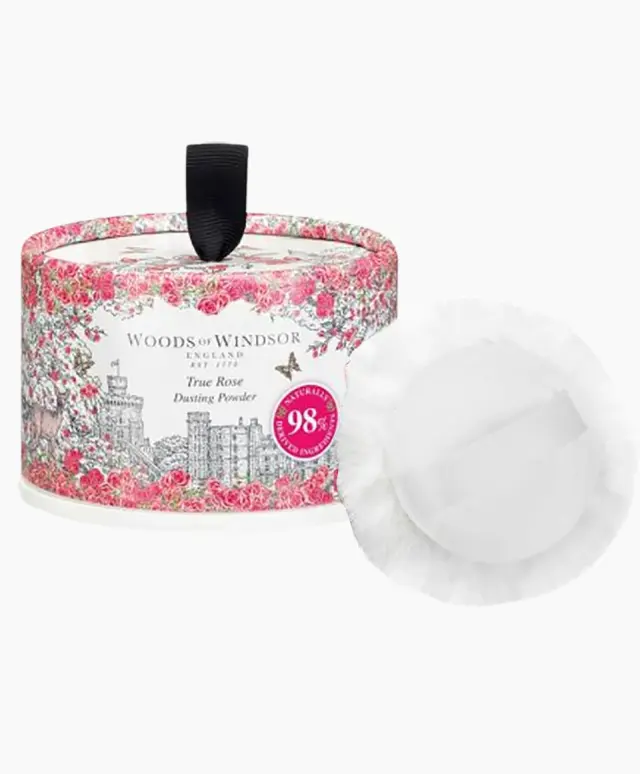 WOODS OF WINDSOR True Rose Dusting Powder Πούδρα Σώματος με άρωμα Τριαντάφυλλο100gr