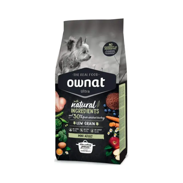 Ownat Ultra Mini Adult Ξηρά Τροφή Σκύλου με Κοτόπουλο & Γαλοπούλα 3kg