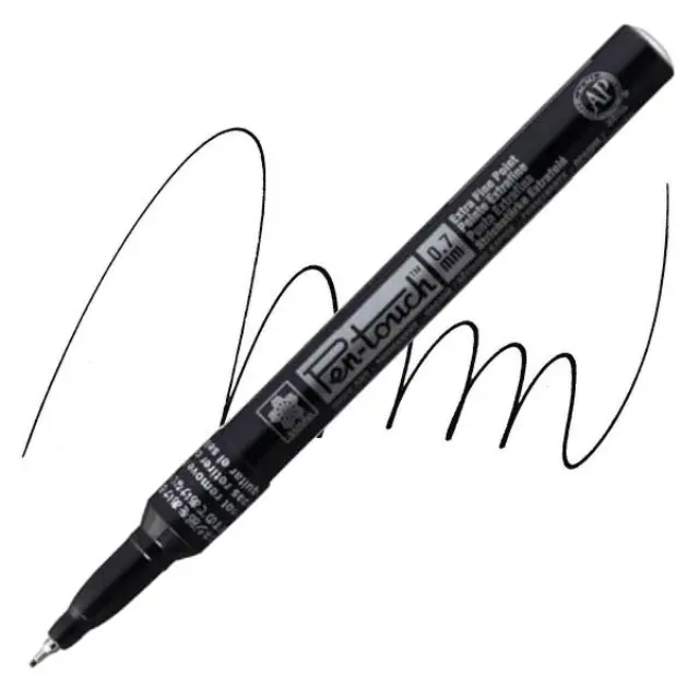 Μαρκαδόρος Sakura Pen-Touch, 0.7mm Extra Fine - Black