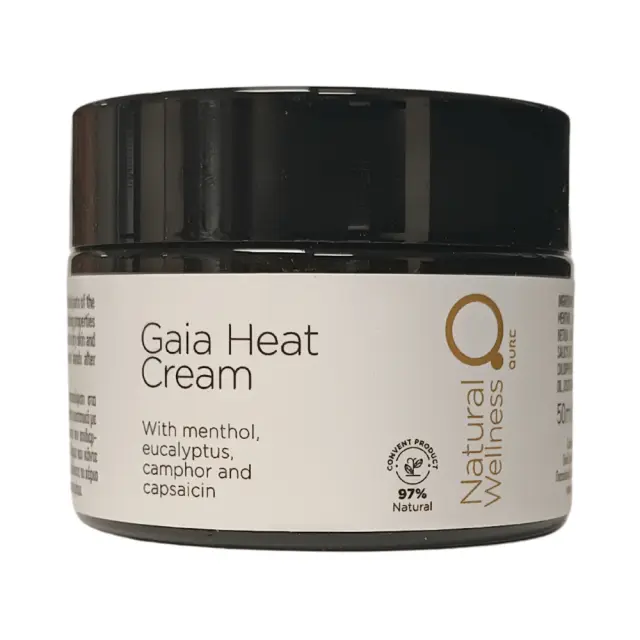 Gaia - Heat Cream 50ml – Θερμαντική Κρέμα για Άμεση Ανακούφιση Μυϊκών Πόνων και Φλεγμονών