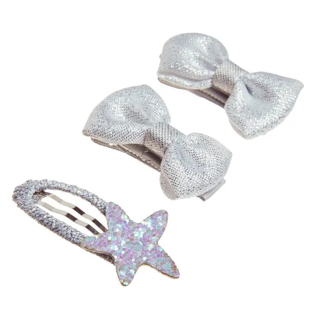 Κλιπ μαλλιών με glitter εφέ 2