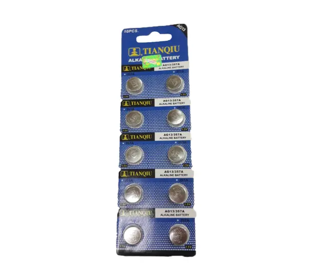 Μπαταρίες Αλκαλικές AG13/357A (1.5V) - TIANQIU
