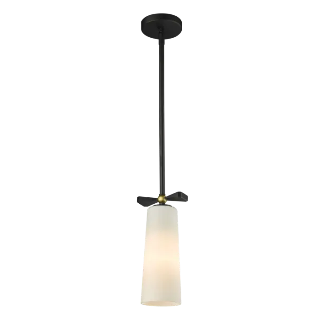 Κρεμαστό Φωτιστικό BOW P01121BK Μαύρο & Ορείχαλκος | Design Magda Fornal